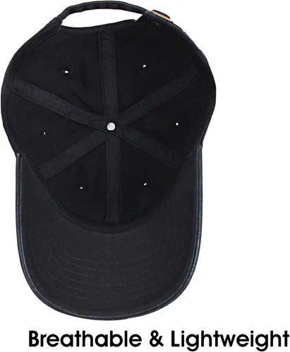 Vista 4 de Gorra de béisbol unisex de algodón liso en blanco para papá, ajustable, estilo vintage