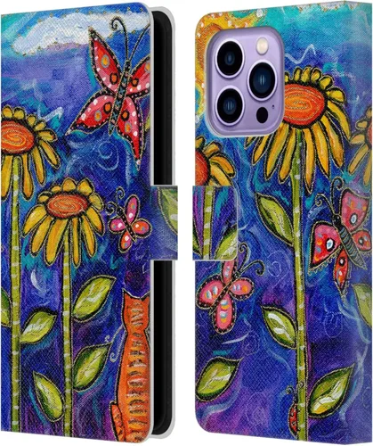 Vista 8 de Head Case Designs Officially Licensed Wyanne Half Light Nature 2 Leather Wallet Case Compatible with Apple iPhone 14 Pro Max