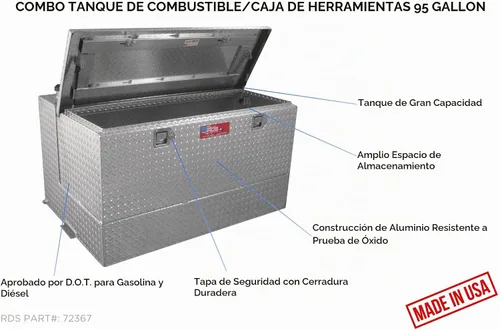 Vista 4 de RDS MFG INC Transferencia en forma de L de 95 galones