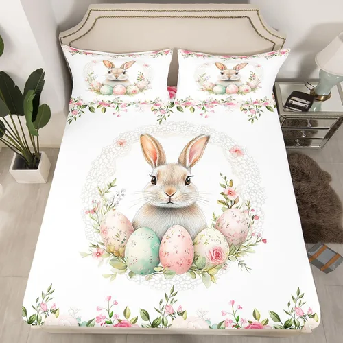 Vista 19 de Lindo Axolotl - Sábana bajera ajustable para niños, tamaño individual, juego de ropa de cama de animales marinos de dibujos animados, decoración