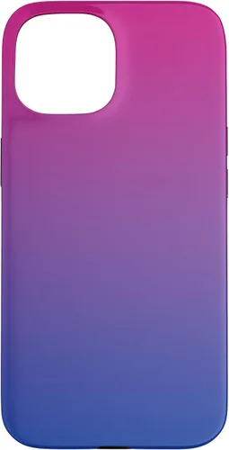 Vista 6 de Funda degradada con diseño de bandera de Bisexual Pride para iPhone 17, color rosa, morado, azul