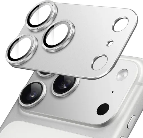 Vista 18 de JETech Protector de lente de cámara para iPhone 17 de 6.3 pulgadas, cobertura completa, cubierta de anillo de vidrio templado 9H, placa de metal