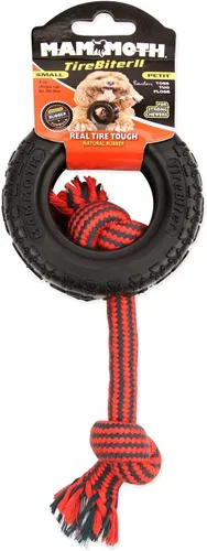 Vista 2 de MAMMOTH TireBiter II - Juguete de cuerda para perros de 3.75 pulgadas de largo, paquete de 6