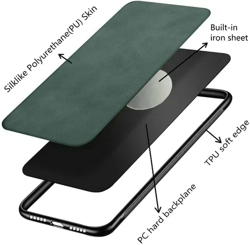 Vista 3 de Kepuch Funda Silklike para Xiaomi Poco F2 Pro,Redmi K30 Pro - Cubierta De Parachoques Placa De Metal Incorporada Para Xiaomi Poco F2 Pro,Redmi K30