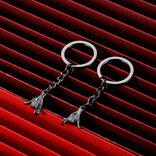 Vista 7 de VANLOVEMAC Pinky Promise - Regalo para parejas, regalos a juego para parejas, regalos para novio, novia, mejor amigo, él y ella