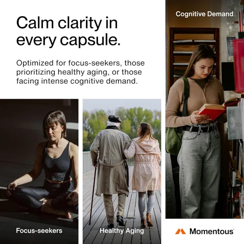 Vista 4 de Momentous Magtein Magnesio L-Treonato - Suplemento para el Apoyo Cerebral y el Descanso - Mejora la Función Cognitiva y la Calidad del Sueño