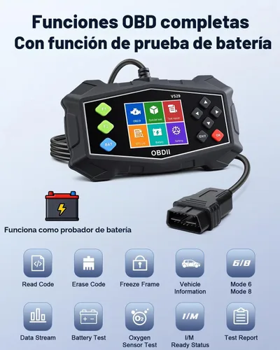 Vista 2 de Herramienta de diagnóstico del escáner ZEXMTE OBD2, adecuada para vehículos de 12 V