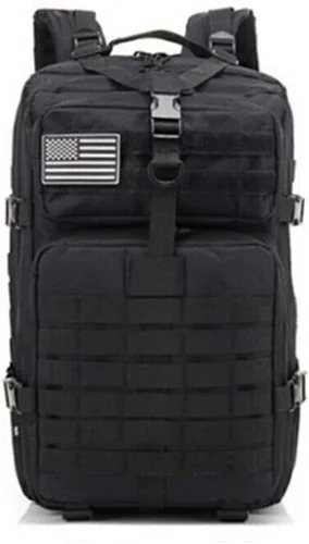 Vista 9 de Mochila táctica 45L 3 días Bug Out Molle Survival Mochila, ACU, Sistema Molle