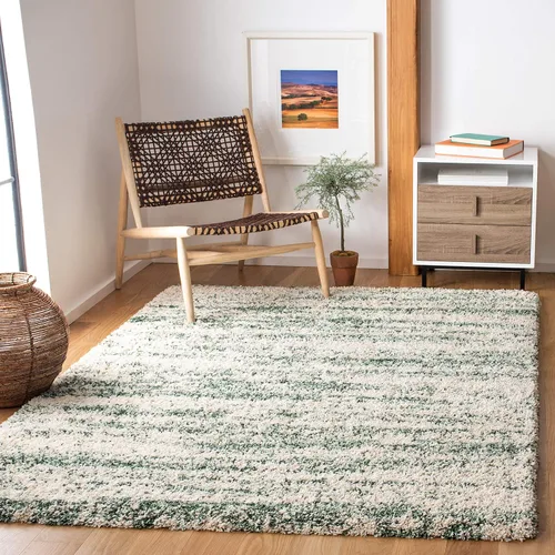 Vista 25 de SAFAVIEH Hudson Shag Collection - Alfombra decorativa de 2 x 3 pies, diseño moderno, no desprende pelusa y de fácil cuidado, 2 pulgadas de grosor