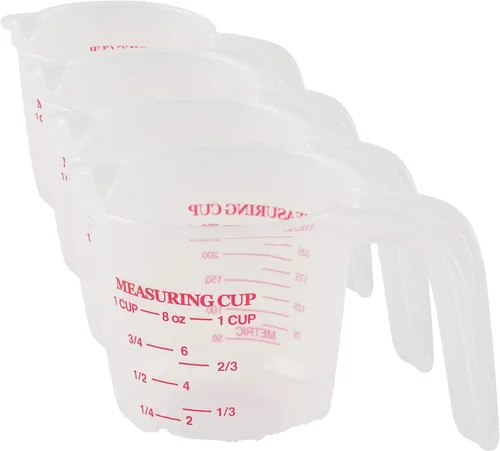 Vista 7 de Norpro 1 Taza de medición de plástico, multicolor
