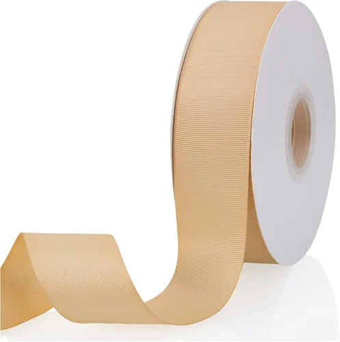 Vista 136 de Cinta de grogrén de doble cara de color liso azul bebé de 1-1/2 pulgadas x 50 yardas para envolver regalos, bodas, fiestas, manualidades, lazos