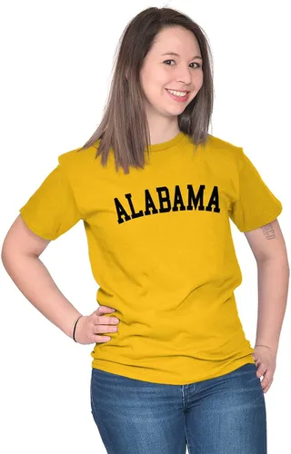 Vista 24 de Alabama Athletic Student Vacation Souvenir Graphic T Shirt hombres o mujeres