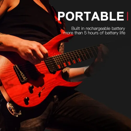 Vista 9 de Xvive Sistema inalámbrico de guitarra U2 con transmisor y receptor para guitarras eléctricas, bajo, violín (negro) Baja latencia de 5 ms, duración