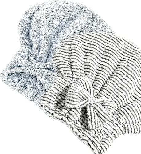Vista 12 de Jseng Gorro Grande de Microfibra de Secado Rápido para Cabello [Nueva Actualización], Extremadamente Suave y Ultra Absorbente, Gorros de Secado
