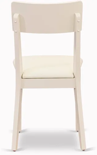Vista 14 de East West Furniture ANAD3-LWH-LC - Juego de mesa y sillas de cocina de 3 piezas contiene una mesa de comedor redonda con pedestal y 2 sillas