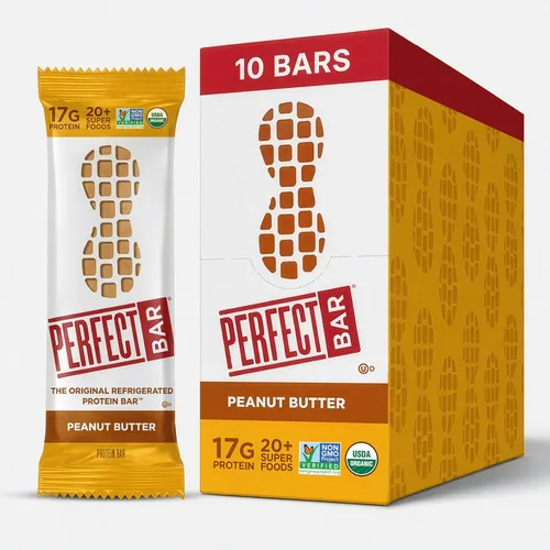 Vista 21 de Perfect Bar - Barra de proteínas refrigerada original, sabor mantequilla de maní