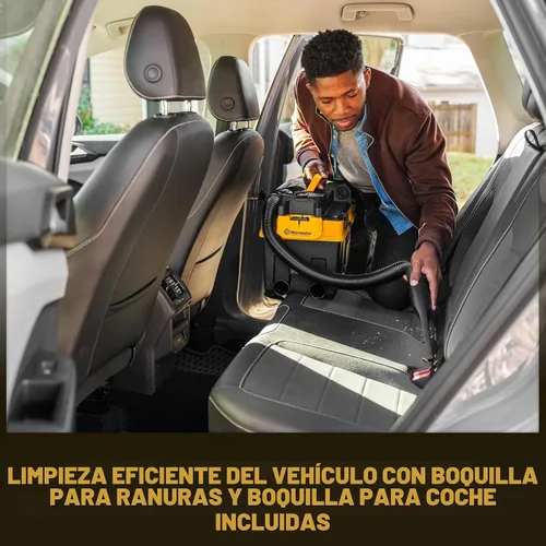 Vista 6 de Vacmaster Professional 4 galones, 24V MAX aspiradora inalámbrica húmeda/seca para taller con batería de 4.0Ah - DVTB244 0201