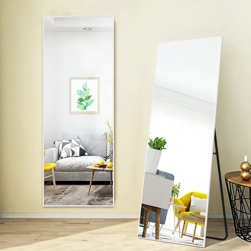 Vista 15 de NicBex Espejo de pared, espejo de aleación de aluminio de 36 x 24 pulgadas, espejo de pared para dormitorio, baño (horizontal/vertical), sala