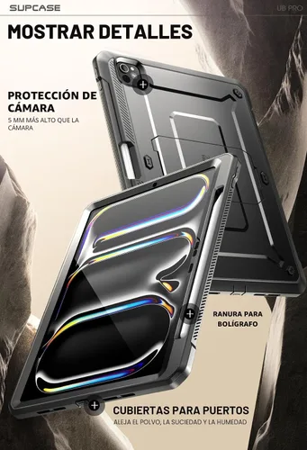Vista 6 de SUPCASE Funda para iPad Pro de 13 pulgadas M5/M4 (2025/2024) con soporte para lápiz (Unicorn Beetle Pro)