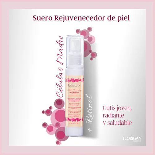 Vista 3 de Serum Rejuvenecedor Facial "Celulas Madre" Florigan® 2.0 fl oz.