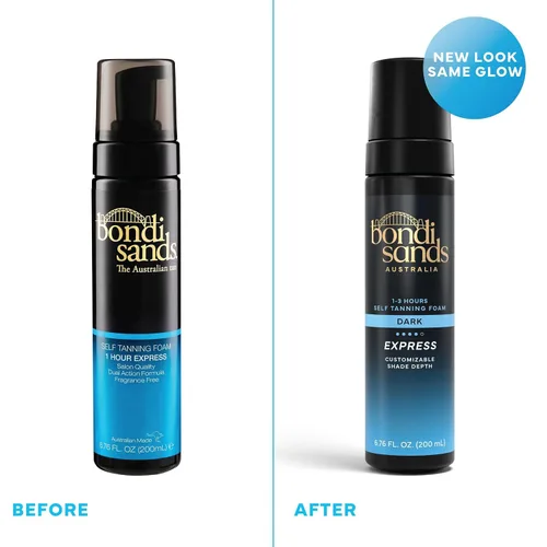 Vista 2 de Bondi Sands Espuma Autobronceadora Express, Ligera, Sin Fragancia, Autobronceador para un Bronceado Uniforme y Sin Rayas, 6.76 fl oz Lightweight