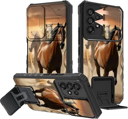 Vista 42 de Funda protectora resistente de doble capa para Samsung A14 5G (parte trasera con textura antideslizante), TPU suave a prueba de golpes, para Samsung