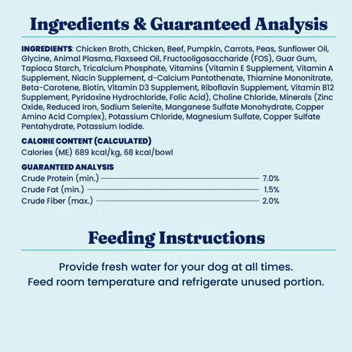 Vista 9 de Solid Gold Aderezo de Comida Húmeda para Perros y Tazas de Comida - Con Pollo, Carne de Res y Calabaza para Estómagos Sensibles, Salud Intestinal