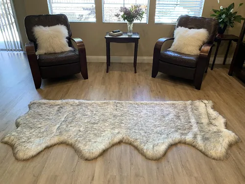 Vista 68 de LAMBZY Alfombra de pelo de oveja sintética, hipoalergénica, súper suave, sedosa para sala de estar, habitación de los niños, sofá