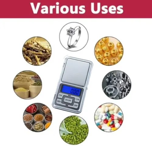 Vista 4 de Báscula digital de bolsillo portátil, 7.05 oz/0.00 oz, mini báscula de joyería, pequeña báscula digital para contar PCS, báscula de cocina