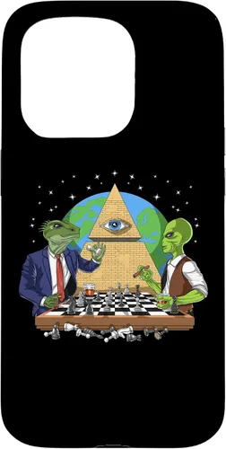 Vista 14 de Funda para iPhone 14 Pro Alien Illuminati Conspiracy Theory All Seeing Eye Aliens