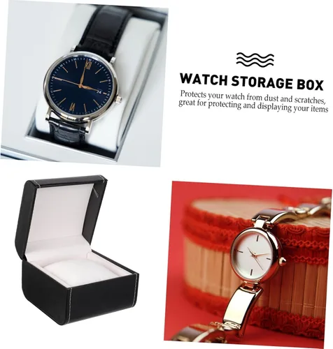Vista 5 de Box storage box mens watches men watches for men single for women relojes inteligentes para hombres pu Case Storage Organizer