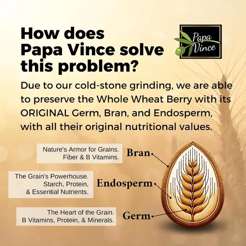 Vista 7 de Papa Vince Pasta orgánica no enriquecida - Grano antiguo, alto en fibra, alto en proteínas, Timilia/Tumminia cultivado en Sicilia Italia. textura Al