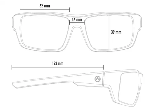 Vista 7 de Magpul Apex Gafas de sol tácticas balísticas deportivas gafas de tiro para hombres rectangulares