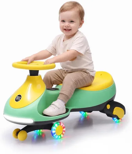 Vista 15 de GarveeLife 12V Electric Wiggle Car with Pedal for Kids, Black