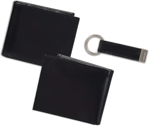 Vista 2 de Calvin Klein Cartera plegable minimalista RFID de cuero para hombre