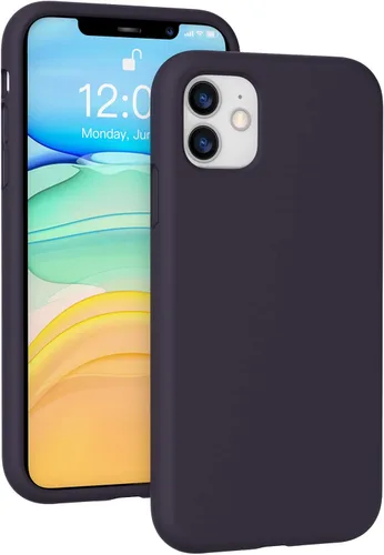 Vista 230 de Funda de silicona líquida compatible con iPhone 12 Pro Max 6.7 pulgadas, funda de gel de protección completa con forro de microfibra, funda