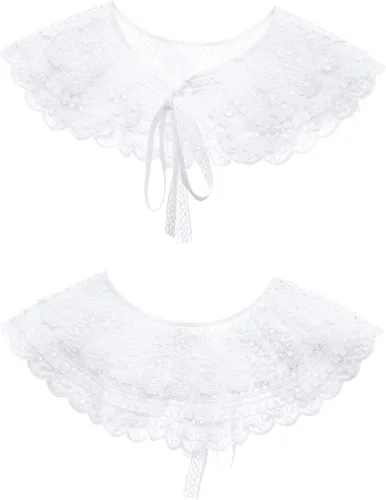 Vista 2 de ALAMIYA Sun Hat Mob Cap Victorian Pioneer Prairie Bonnet Colonial Headwear Shawl Wrap Stole Apron Costume