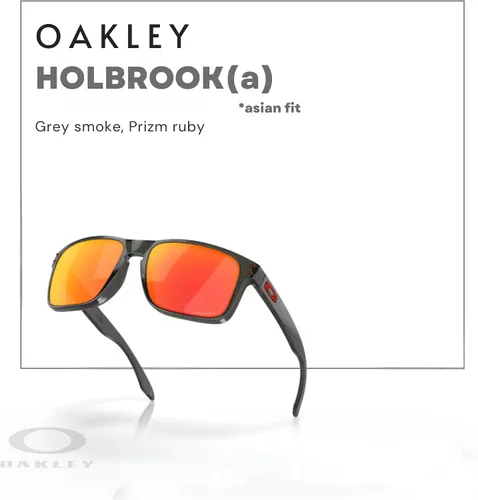 Vista 5 de Oakley Holbrook Asian Fit OO9244 - Gafas de sol de puente bajo para hombre, paquete con correa y kit de cuidado iWear de diseñador