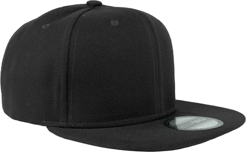 Vista 3 de Gorras Snapback Gelante para Hombres - Gorra de Béisbol con Visera Plana Ajustable - Liso en Blanco Ajustable Negro