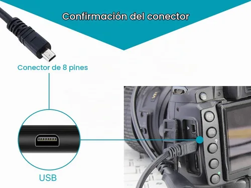 Vista 3 de Adaptador de corriente CA USB para cámara y cargador de batería + cable de PC para Nikon Coolpix S6300