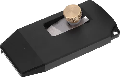Vista 9 de Recortadora manual, cepilladora de madera ajustable para carpintería con cuchilla de acero de alta dureza, raspador de rebabas de chaflán para chapa