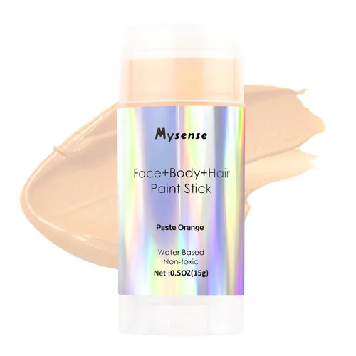 Vista 19 de Mysense Pintura en barra verde Amazon para el cabello de cara y cuerpo, maquillaje de Halloween, Elphaba Witch Gamora, color de cabello temporal
