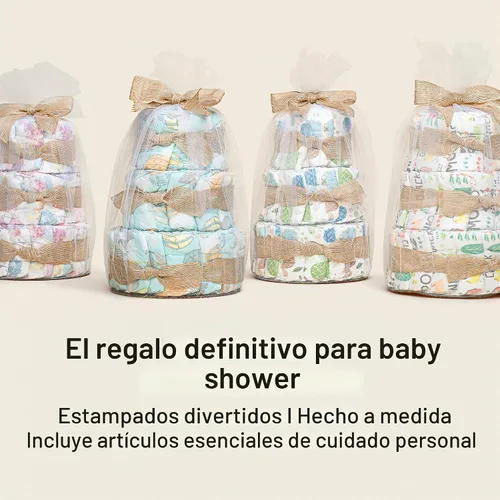 Vista 2 de The Honest Company - Pastel de pañales, a base de plantas, flor de rosa, 35