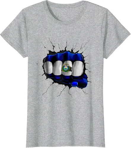 Vista 5 de Camiseta Salvadoreña Bandera de El Salvador