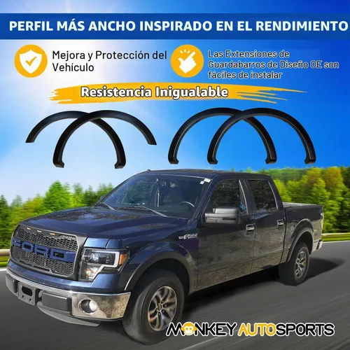 Vista 6 de Cubiertas para guardabarros de fábrica para Ford F150/estilo equipo original. Juego de 4