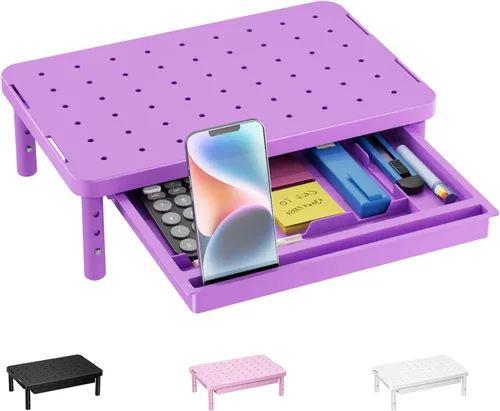 Vista 19 de WALI Soporte para monitor de computadora para escritorio, elevador Negro