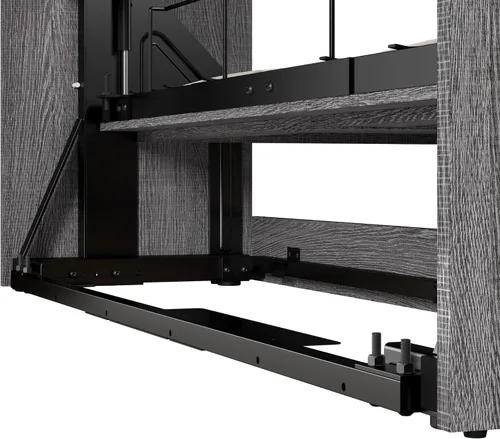 Vista 4 de Bestar Cama Murphy completa, gris corteza, pur, 59 W