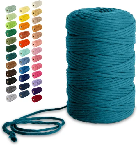 Vista 15 de Nook Theory Hilo de macramé de 3mm 109 yardas - Cuerda de macramé suave de 4mm, 5mm perfecta para nudos - Suministros de macramé para colgadores