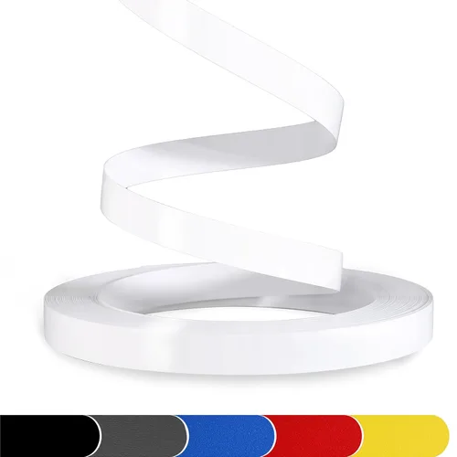 Vista 14 de Bandas de borde de PVC, 7/8 "x 25 pies mate blanco ribete de chapa no pegado para muebles de gabinete de mesa Matt blanco