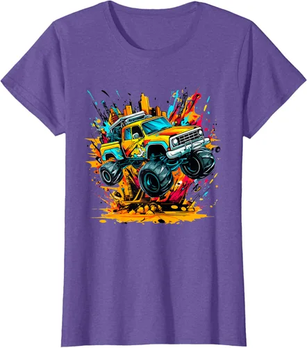 Vista 27 de Monster Trucks Are My Jam - Camiseta Monster Truck, Negro